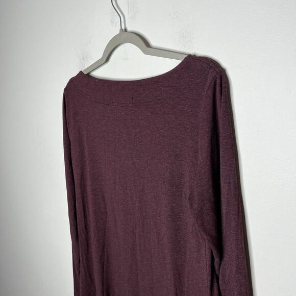 Cut Loose Dress Womens Medium Purple Long Sleeve Stretch Jersey‎ Casual - Picture 7 of 10